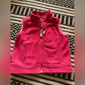 REI toddler girls fleece vest 2T